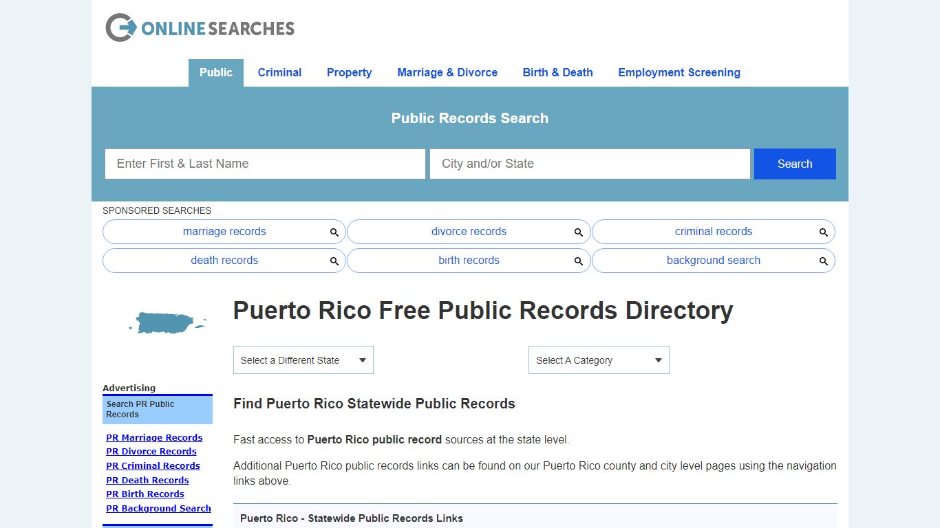 Puerto Rico Public Records Directory